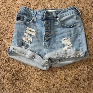 Distressed Denim Women Shorts